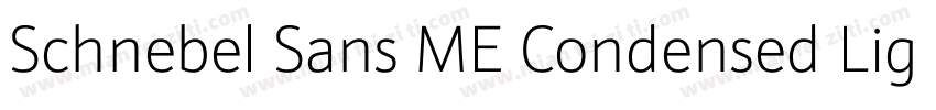 Schnebel Sans ME Condensed Light字体转换